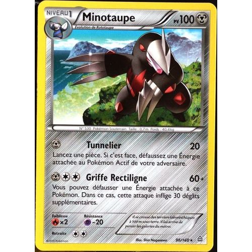 Carte Pokémon 96/160 Minotaupe 100 Pv Série Xy05 - Primo Choc Neuf Fr