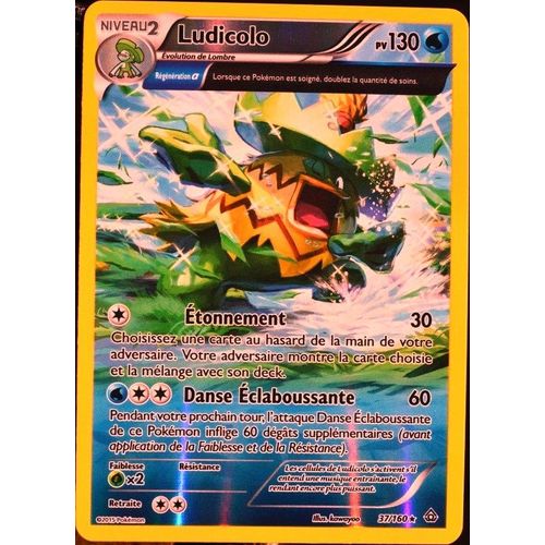 Carte Pokémon 37/160 Ludicolo 130 Pv Reverse Série Xy - Primo Choc Neuf Fr