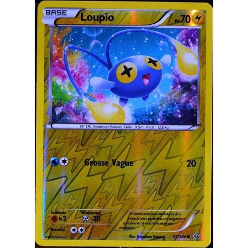 Carte Pokémon 57/160 Loupio 70 Pv Reverse Série Xy05 - Primo Choc Neuf Fr