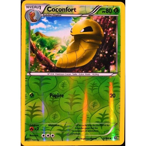 Carte Pokémon 2/160 Coconfort 80 Pv Reverse Série Xy05 - Primo Choc Neuf Fr