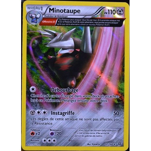 Carte Pokémon 97/160 Minotaupe 110 Pv Série Xy05 - Primo Choc Neuf Fr