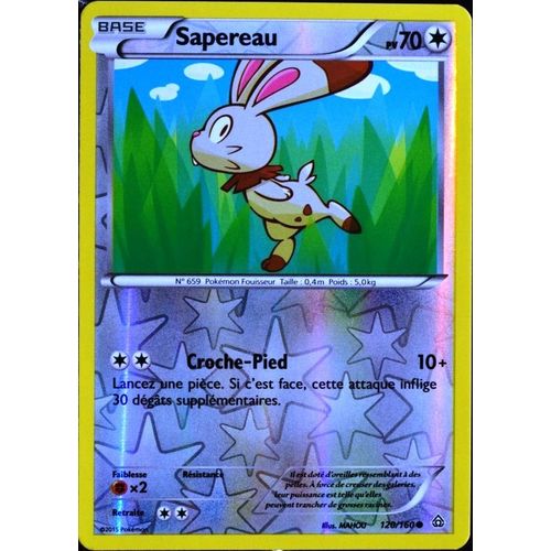 Carte Pokémon 120/160 Sapereau 70 Pv Reverse Série Xy05 - Primo Choc Neuf Fr