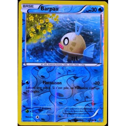 Carte Pokémon 43/160 Barpau 30 Pv Reverse Série Xy05 - Primo Choc Neuf Fr