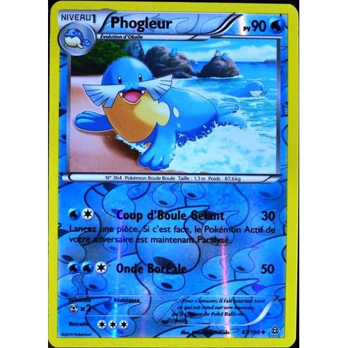 Carte Pokémon 47/160 Phogleur 90 Pv Reverse Série Xy05 - Primo Choc Neuf Fr