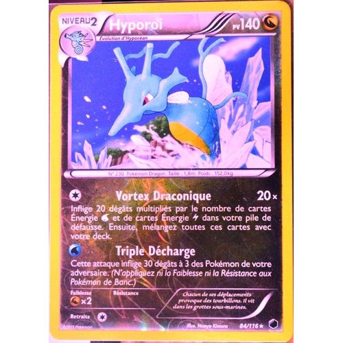 Carte Pokémon Hyporoi Reverse 140 Pv 84/116 Glaciation Plasma Neuf Fr