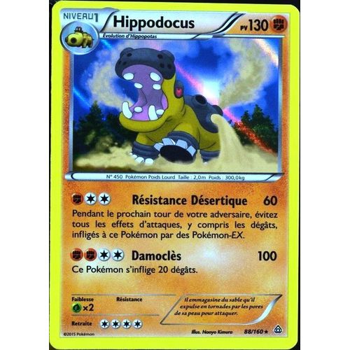 Carte Pokémon 88/160 Hippodocus 130 Pv Série Xy05 - Primo Choc Neuf Fr