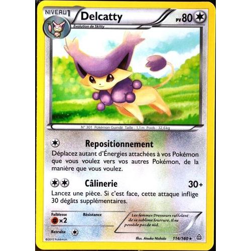 Carte Pokémon 114/160 Delcatty 80 Pv Série Xy05 - Primo Choc Neuf Fr