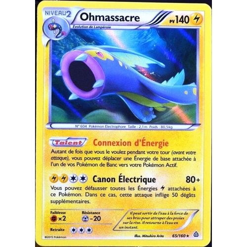 Carte Pokémon 65/160 Ohmassacre 140 Pv Série Xy - Primo Choc Neuf Fr