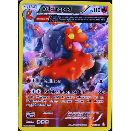Carte Pokémon 24/160 Volcaropod 110 Pv Reverse Série Xy05 - Primo Choc Neuf Fr