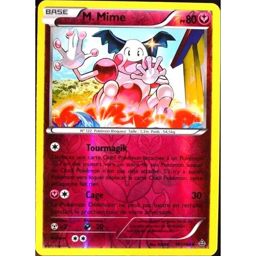Carte Pokémon 101/160 M. Mime 80 Pv Reverse Série Xy05 - Primo Choc Neuf Fr