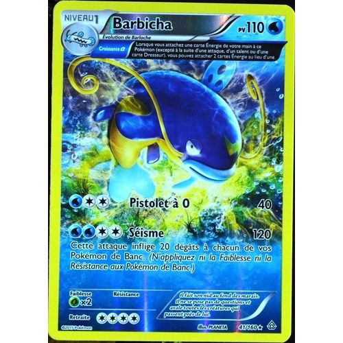 Carte Pokémon 41/160 Barbicha 110 Pv Reverse Série Xy - Primo Choc Neuf Fr