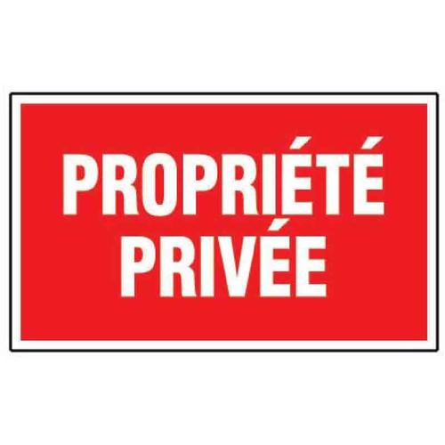 Panneau ""Propriété privée""