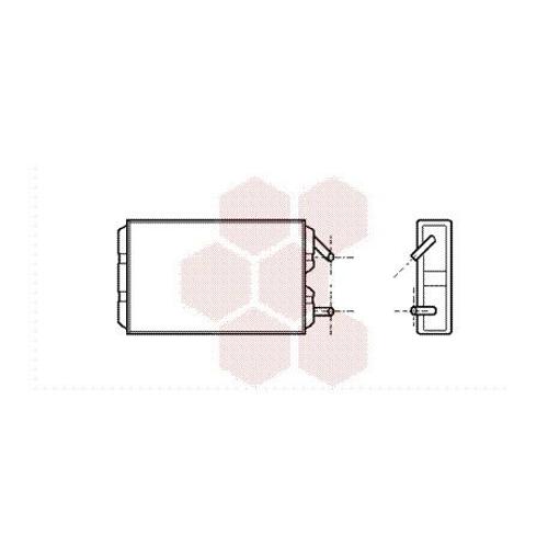 Radiateur Chauffage Pour Volvo 940 Version : Toute De 1990 À 1997