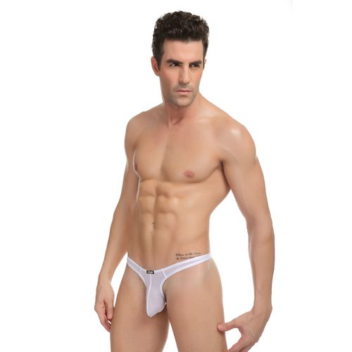 Slip String Blanc Homme Viril Erotique White Thong Men Man Underwear Uomo