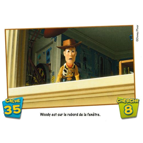 Carte Toy Story 3 The Trading Card Game Woody Est Sur Le Rebord De La Fenetre