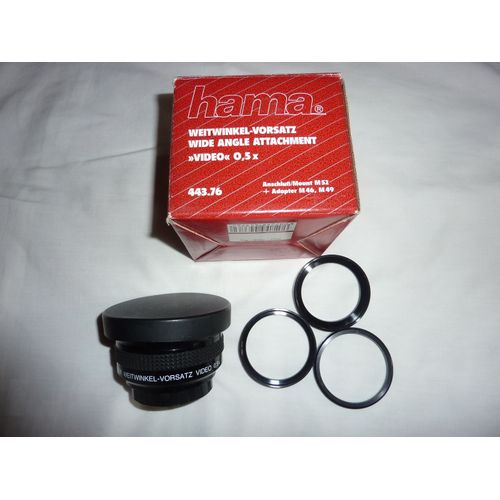 HAMA VORSATZ GRAND ANGLE VIDEO 0.5X