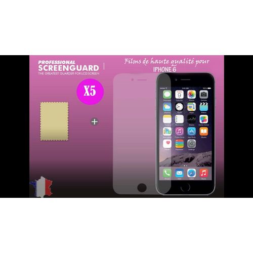Lot De 5 Films Protection Haute Qualité Pour Iphone 6