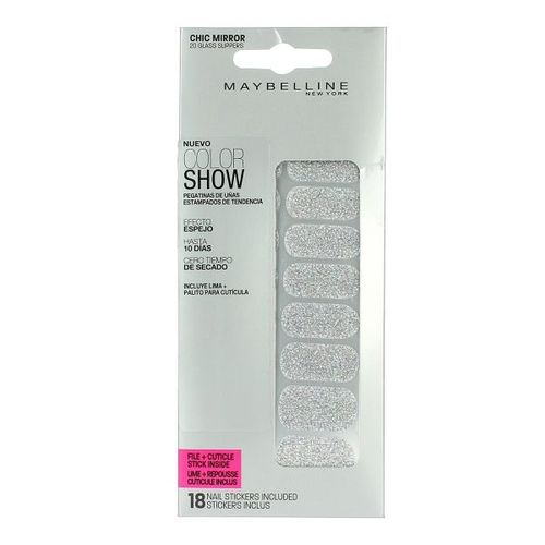 Faux Ongles Sticker Color Show Gemey Maybelline  - 20 Glass Slippers 