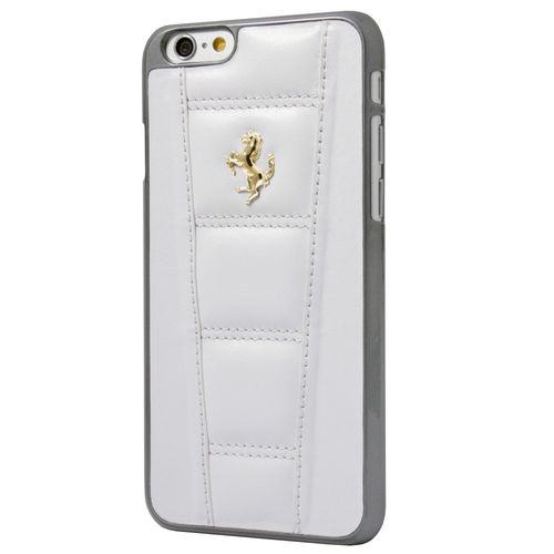 Etui Folio Ferrari Cuir Blanc Pour Apple Iphone 6