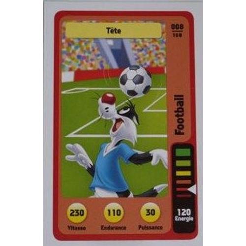 Carte Auchan Looney Tunes Tete 008/100