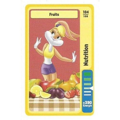 Carte Auchan Looney Tunes Fruits 104/108