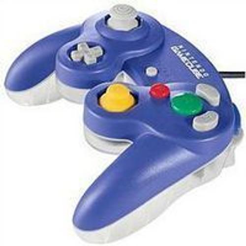 Manette Officielle Gamecube (Skeleton) Violette Et Transparente