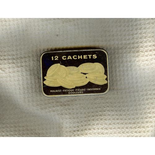 Boite Ancienne 12 Cachets/Kalmine Métadier