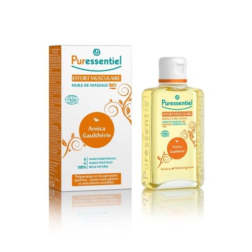 Huile De Massage Bio Effort Musculaire Arnica / Gaulthérie 200 Ml 