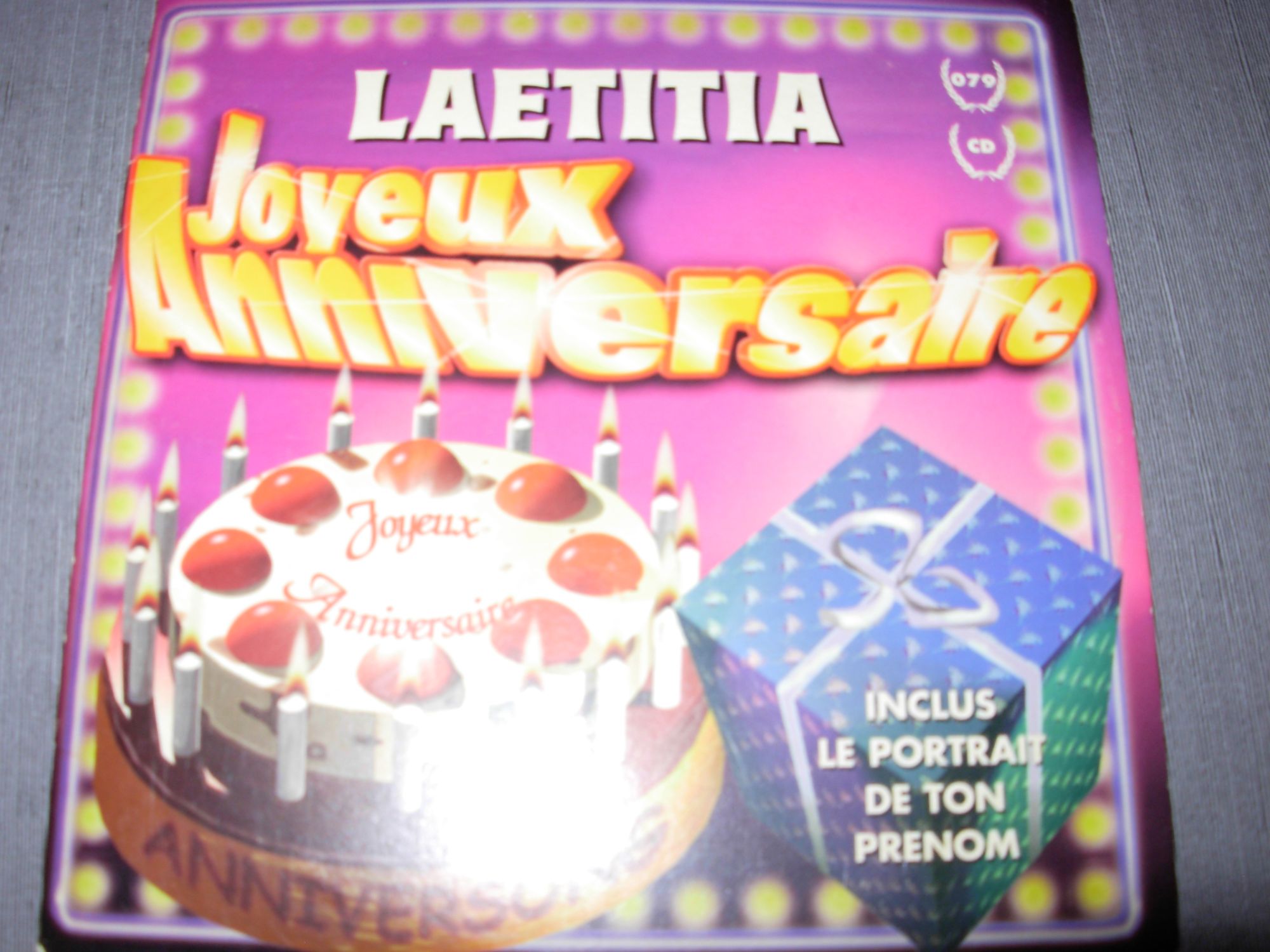 Joyeux Anniversaire Laetitia Cd Rakuten