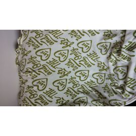 Plaid Polaire Manta Blanc / Vert