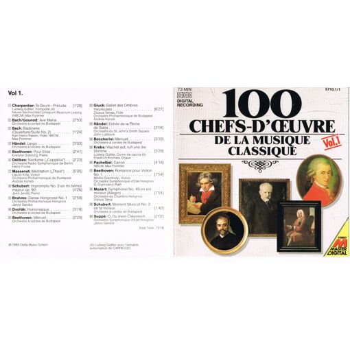 100 chefs d'oeuvre de la musique classique vol 1 | Rakuten