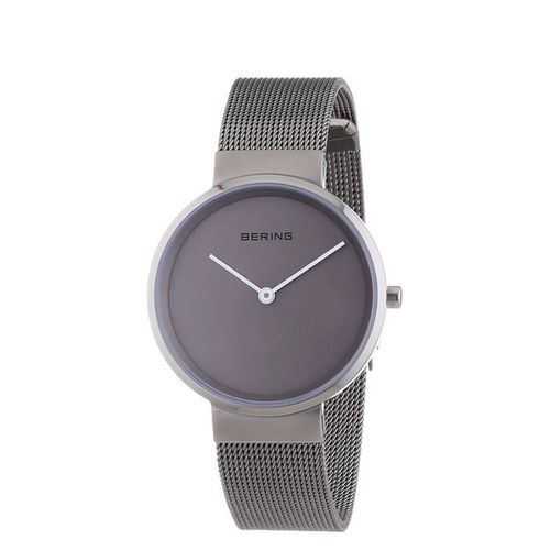 Montre Pour Femme Bracelet Milanais Gris Cadran Rond Bering 14531_077 - Gris, Blanc - 3,2 Cm