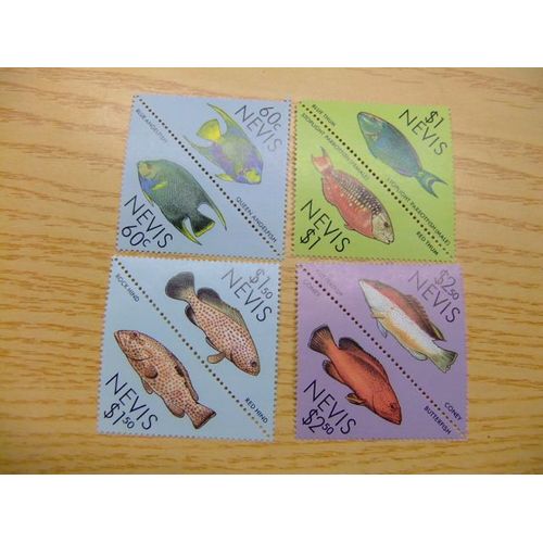 Nevis Yvert 470 / 477 ** Neuf Sans Charnière Mnh Poissons Fish