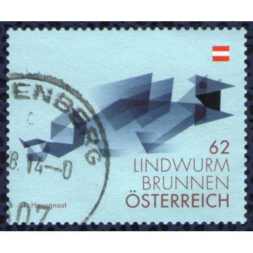 Autriche 2013 Oblitéré Rond Used Stamp Lindwurmbrunnen Fontaine Neuer Platz À Klagenfurt