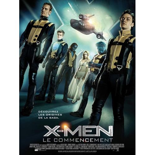 X-Men Le Commencement :X-Men: First Class - Véritable Affiche De Cinéma Pliée - Format 40x60 Cm - De Matthew Vaughn Avec James Mcavoy, Michael Fassbender, Kevin Bacon, Jennifer Lawrence - 2011