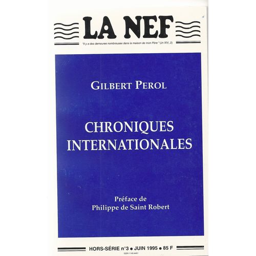 La Nef - Hors Série N°3 - Chroniques Internationales