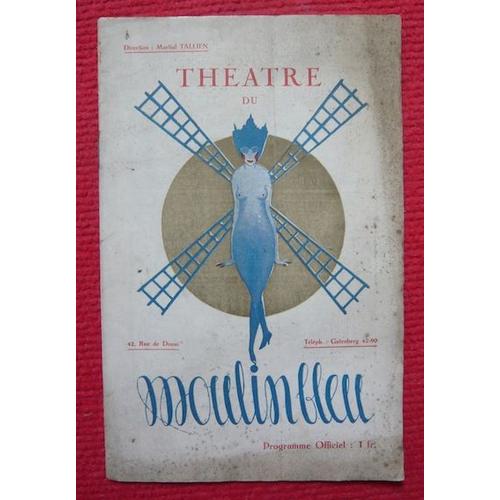 Programme Du Théâtre Du Moulin Bleu (1925) - Sonia, La Garçonne