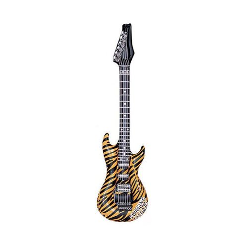 Guitare Rock Gonflable Orange - 172665 - Taille Unique