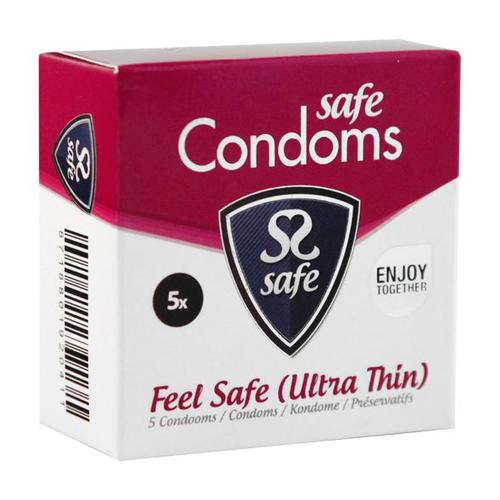 Safe - Préservatifs Ultra Fin Condom Feel Safe Ultra Thin - Boîte De 5 Pièces
