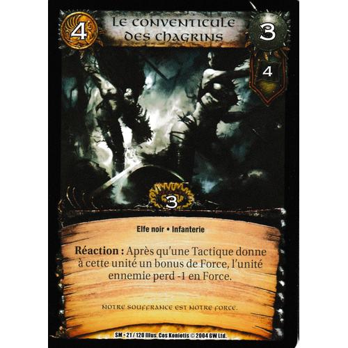 Carte Warcry - Siege Of Middenheim - Le Conventicule Des Chagrins - 21/120