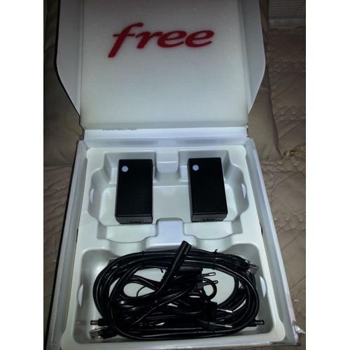 Lot de 2 Free Freeplug Revolution 500 Mbps noir