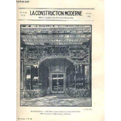 La Construction Moderne - 45e Volume (1929-1930) - Fascicule N°48 - Magasin De Chaussures John Roger 's  A Nice, Au Salon Des Artistes Decorateurs: L'exposition Du Werkbund, Exposition ...