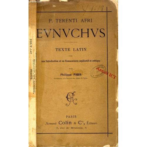 P. Terenti Afri Eunuchus, Texte Latin