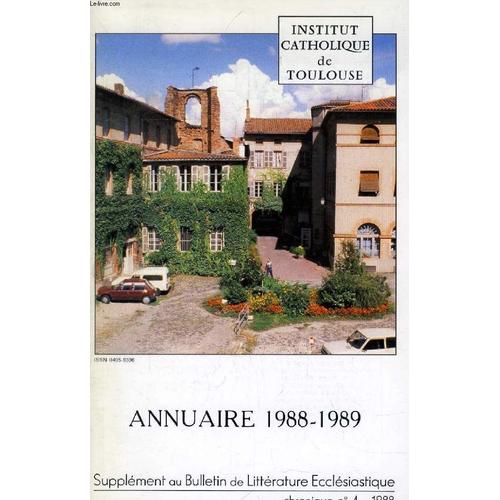 Chronique, N° 4, 1988, Annuaire 1988-1989
