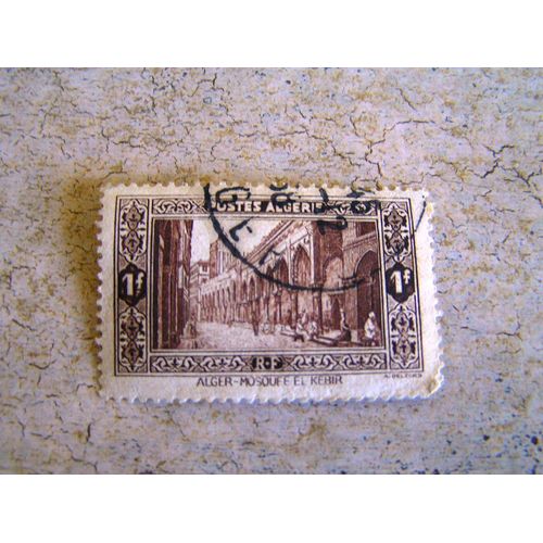 Timbre Oblitéré - Mosquée D'el Kebir - Période Coloniale 1936/1937