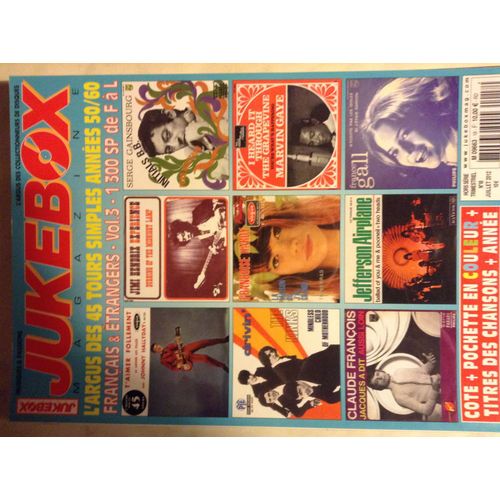 Jukebox Magazine. L'argus Des 45 Tours Simples Annee 50/60 Vol 3 De F  A  L