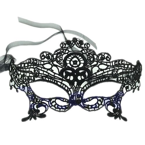 Masque Dentelle Noir Femme Libertin Carnaval Erotique Venise