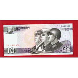 Billet De 10 Won - Coree Du Nord - Neuf - Annee 2002