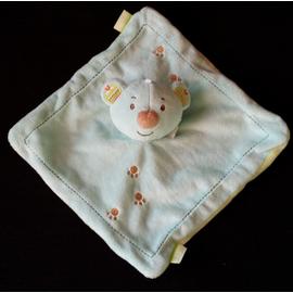 Doudou Plat Lapin Blanc Gris Etoiles Orchestra Premaman Peluche Jouet Bebe Rakuten