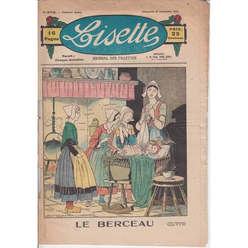 Lisette 375 - 16/09/1928 - Le Berceau